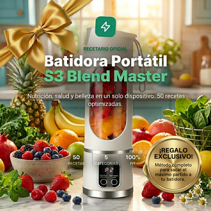 Batidora Portátil Inalámbrica S3 Blend Master