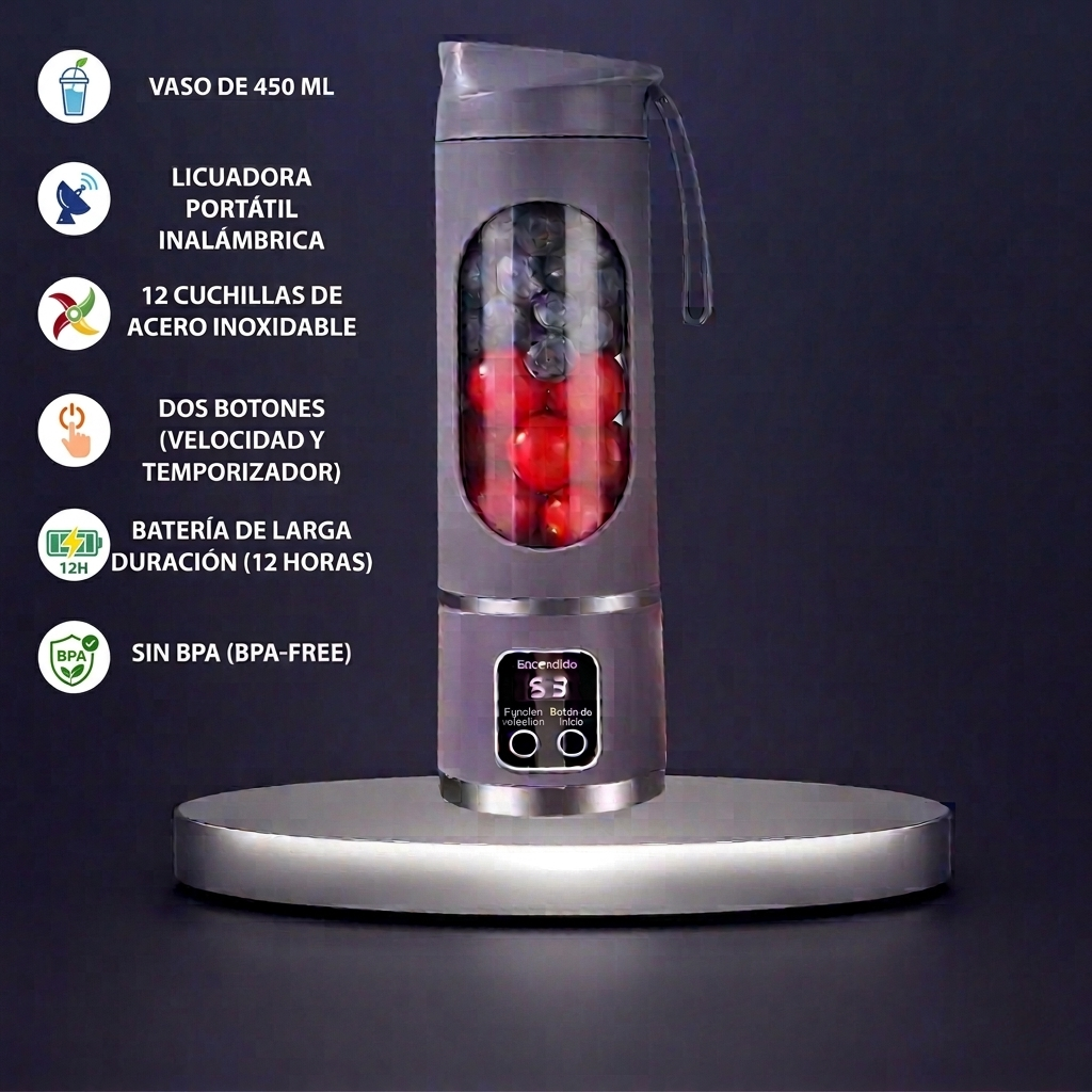 Batidora Portátil Inalámbrica S3 Blend Master
