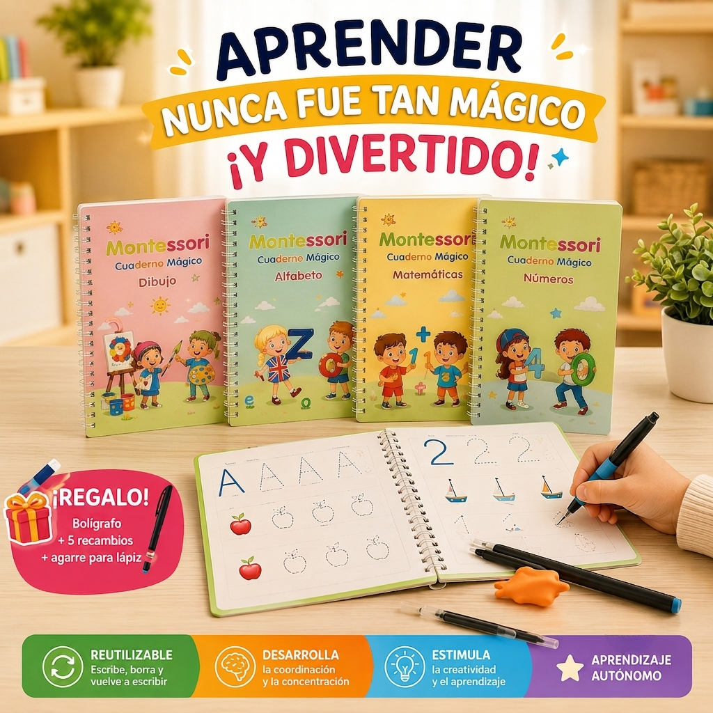 Trazo Mágico® Sistema de Escritura Guiada en 3D