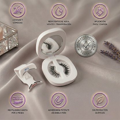 LASHCLICK Pestañas Magnéticas Perfectas en 3 Segundos ✨