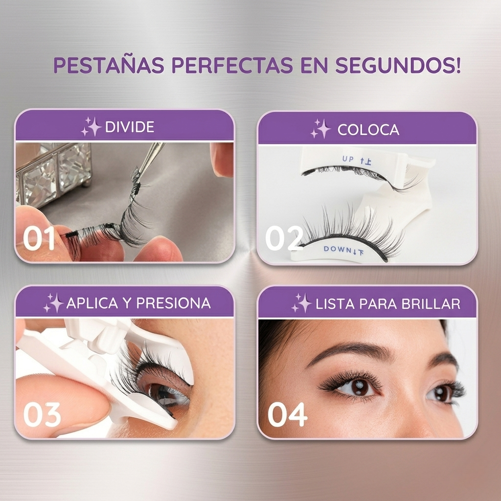 LASHCLICK Pestañas Magnéticas Perfectas en 3 Segundos ✨